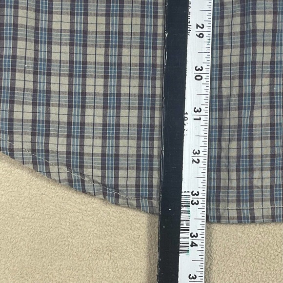 Timberland Weather Gear Mens XL Long Sleeve Button Up Shirt Multicolor Plaid - Picture 7 of 12